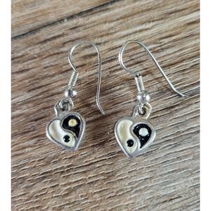Vintage Y2K Ying Yang Drop Earrings